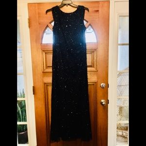 Adrianna Papell Navy SEQUIN dress